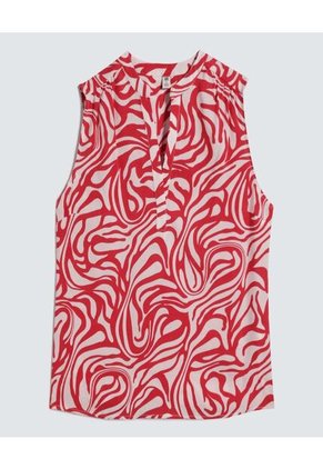 Blusa Para Mujer Manga Sisa Color Rojo Marca Ostu #40121068