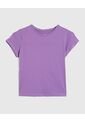 Camiseta Infantil Niña Manga Corta Cuello Redondo Color Morado Marca Ostu #90090290 de Ostu