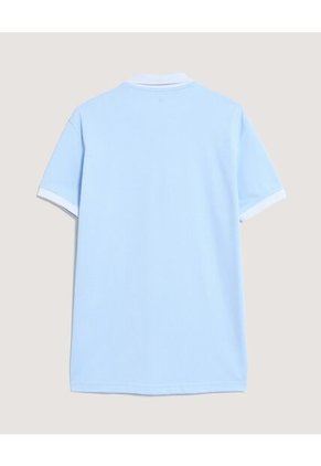 Polo  Para Hombre Cuello Tejido Sin Bolsillo Color Azul Marca Ostu #60110876