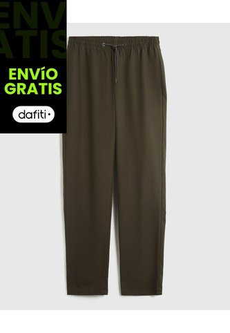 Pantalón  Para Hombre Jogger Color Verde Marca Ostu #60070485 Ostu