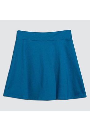 Falda Mujer Ostu Medio Azul Poliéster 40140117-52166