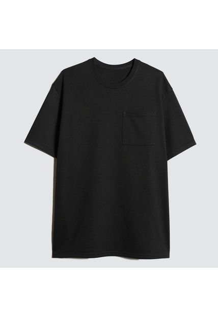 Camiseta Para Hombre Manga Corta Color Negro Marca Ostu #60091186