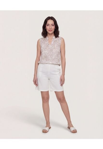 Blusa  Para Mujer Manga Sisa Color Beige Marca Ostu #40121264