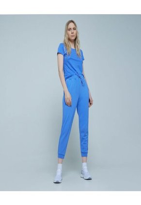 Camiseta Para Mujer Manga Corta Color Azul  Marca Ostu #40091887