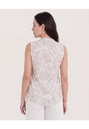 Blusa  Para Mujer Manga Sisa Color Beige Marca Ostu #40121264