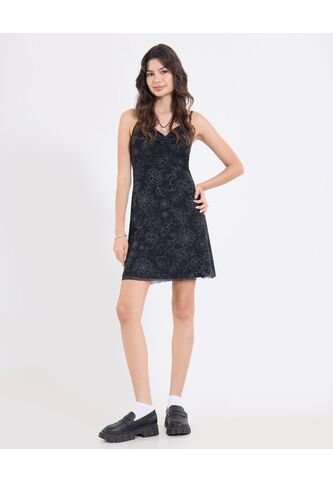 Vestido  Para Mujer M/Sisa Corto Color Negro Marca Ostu #40170372 Ostu