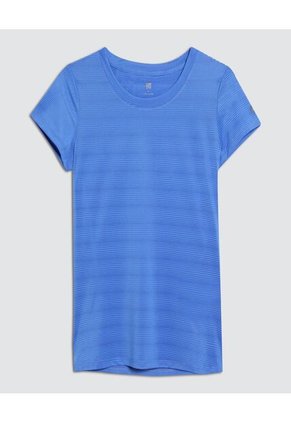 Camiseta Para Mujer Manga Corta Color Azul  Marca Ostu #40091887