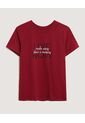 Camiseta  Para Mujer Manga Corta Cuello Redondo Color Vino Marca Ostu #40092845 de Ostu