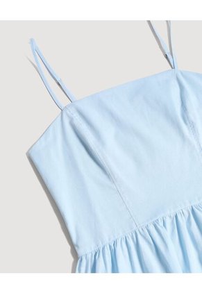 Vestido  Para Mujer M/Sisa Medio Color Celeste Marca Ostu #40170364