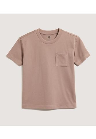 Camiseta Infantil Niño Manga Corta Cuello Redondo Color Beige Marca Ostu #80090318 Ostu
