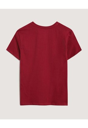 Camiseta  Para Mujer Manga Corta Cuello Redondo Color Vino Marca Ostu #40092845