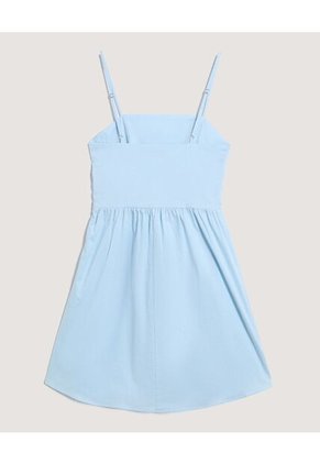 Vestido  Para Mujer M/Sisa Medio Color Celeste Marca Ostu #40170364