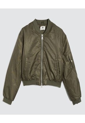 Chaqueta Para Mujer Bomber Color Verde  Marca Ostu #40080217
