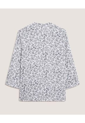 Blusa  Para Mujer Manga 3/4 Color Hueso Marca Ostu #40121292