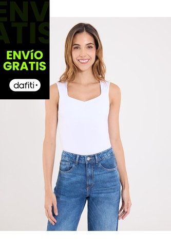 Body  Para Mujer Manga Sisa Color Blanco Marca Ostu #40200192 Ostu