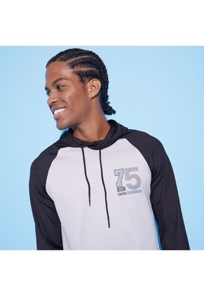 Buzo Para Hombre Hoodie Color Gris Marca Ostu #60060203