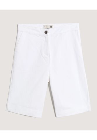 Bermuda  Para Mujer Regular Corto Color Blanco Marca Ostu #40100115 Ostu