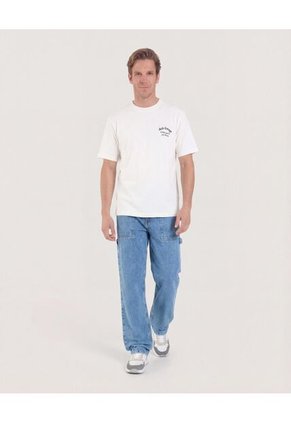 Jean  Para Hombre Straight Color Azul Marca Ostu #60160461