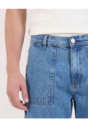 Jean  Para Hombre Straight Color Azul Marca Ostu #60160461