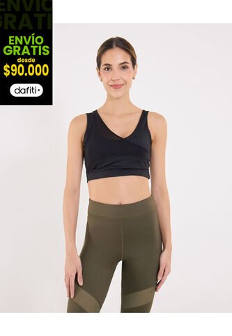 Top Para Mujer  Color Negro Marca Ostu #40220441 Ostu