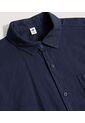 Camisa Para Hombre Manga Corta Con Bolsillo Cuello Casual M Color Azul Marca Ostu #60010810 de Ostu