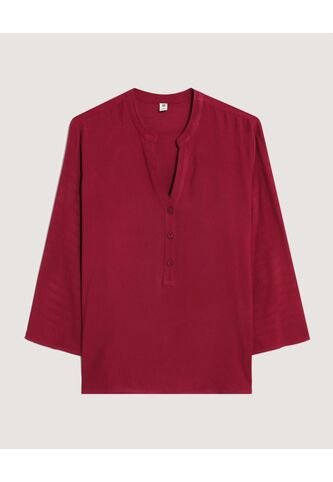 Blusa  Para Mujer Manga 3/4 Color Vino Marca Ostu #40121289 Ostu