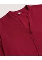 Blusa  Para Mujer Manga 3/4 Color Vino Marca Ostu #40121289 de Ostu