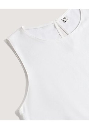 Blusa  Para Mujer Manga Sisa Color Crudo Marca Ostu #40121283