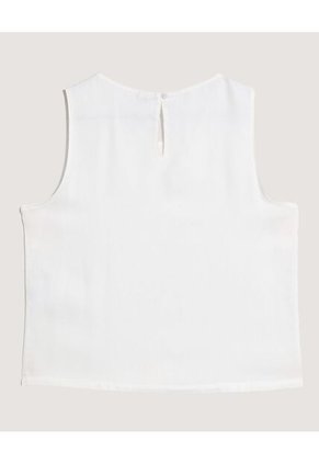 Blusa  Para Mujer Manga Sisa Color Crudo Marca Ostu #40121283