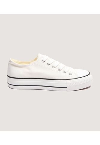 Tenis Para Mujer Canvas Color Blanco Marca Ostu #40720200 Ostu