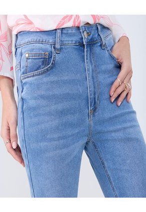 Jean Para Mujer Skinny Flare Color Azul Claro Marca Ostu #40160555