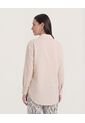 Camisa  Para Mujer Manga Larga Color Beige Marca Ostu #40010362 de Ostu