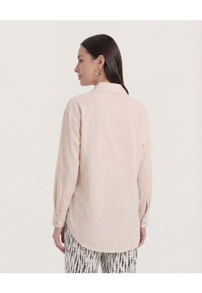 Camisa  Para Mujer Manga Larga Color Beige Marca Ostu #40010362