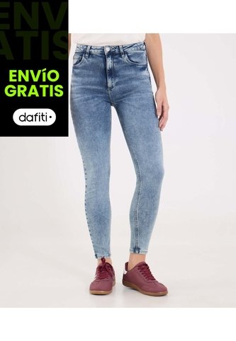 Jean Para Mujer Skinny Color Azul Marca Ostu #40160606 Ostu