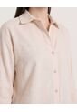 Camisa  Para Mujer Manga Larga Color Beige Marca Ostu #40010362 de Ostu
