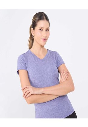 Camiseta Para Mujer Manga Corta Cuello V Color Rosa Marca Ostu #40092391