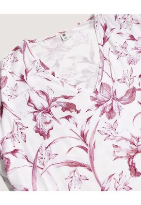 Blusa  Para Mujer Manga Corta Color Orquidea Marca Ostu #40121296