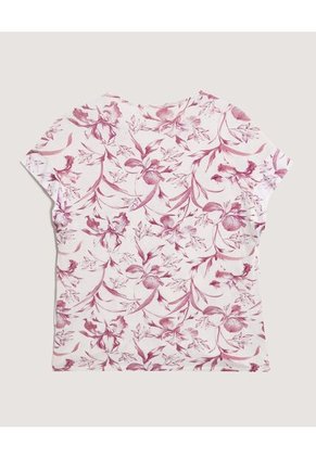 Blusa  Para Mujer Manga Corta Color Orquidea Marca Ostu #40121296