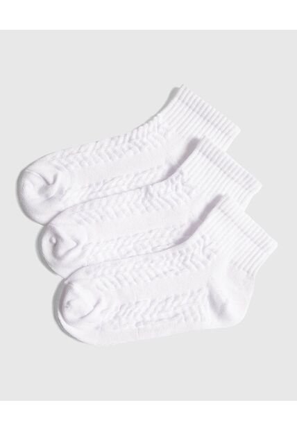Medias Infantil Niña Tobillera Color Blanco Marca Ostu #90980135