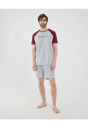 Bermuda Para Hombre Regular Corto Color Gris Marca Ostu #60100473