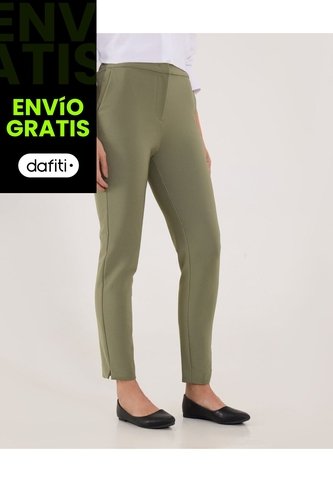 Pantalón Para Mujer Moda Color Verde Marca Ostu #40070838 Ostu