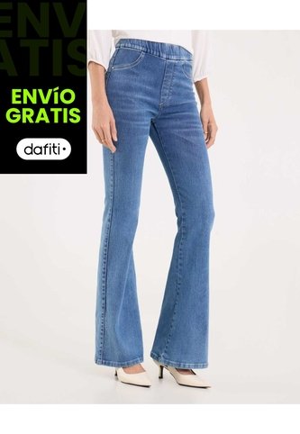 Jean Para Mujer Jeggings Flare Color Azul Marca Ostu #40160576 Ostu