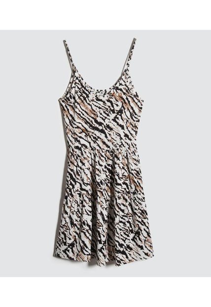 Vestido Para Mujer M/Sisa Medio Color Crema Marca Ostu #40170272