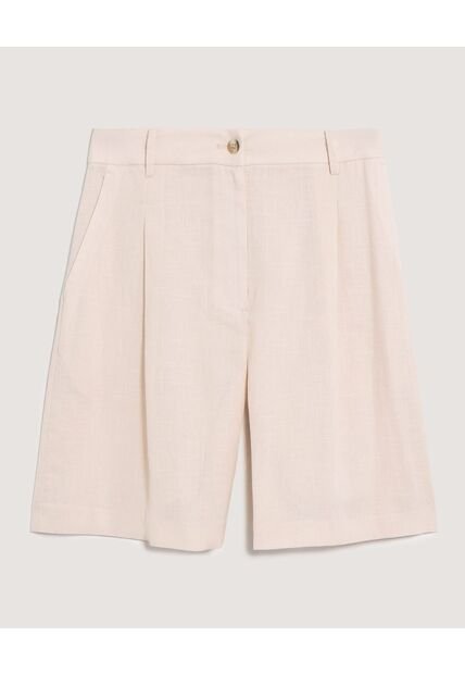 Bermuda  Para Mujer Regular Corto Color Beige Marca Ostu #40100119