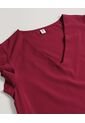 Blusa  Para Mujer Manga Corta Color Vino Marca Ostu #40121280 de Ostu