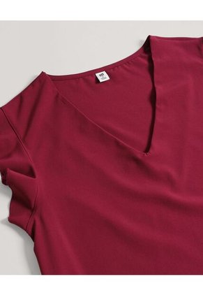 Blusa  Para Mujer Manga Corta Color Vino Marca Ostu #40121280
