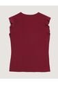 Blusa  Para Mujer Manga Corta Color Vino Marca Ostu #40121280 de Ostu