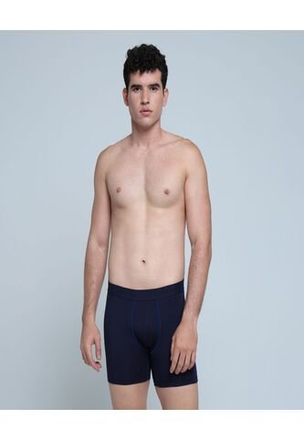 Boxer Para Hombre Filete Medio Algodón Color Azul  Marca Ostu #60000413 Ostu
