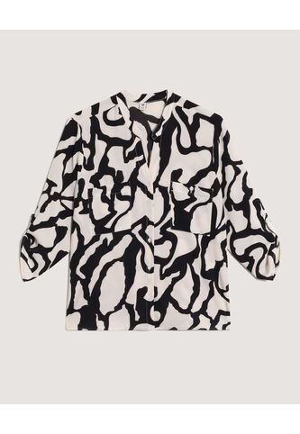 Blusa  Para Mujer Manga 3/4 Color Negro Marca Ostu #40121259 Ostu