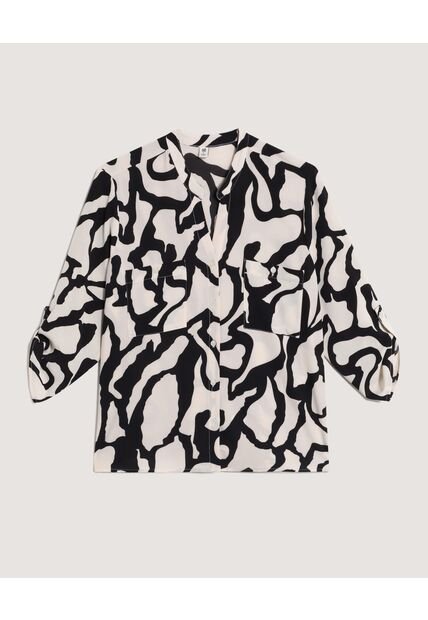 Blusa  Para Mujer Manga 3/4 Color Negro Marca Ostu #40121259